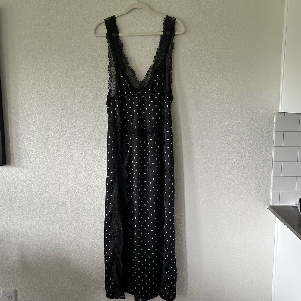NWT Free People Bad For You Printed Slip in Black Combo - Picture 9 of 11